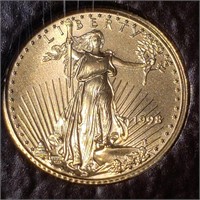 1998 $5 Gold Eagle - 1/10 oz BU