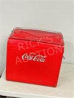 vintage metal Coca-Cola cooler