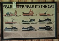 Arctic Cat Wall poster year after year, 1975