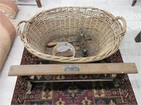 Vintage Paper Holder-Tools and Basket