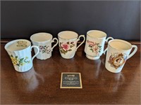 Assorted English China Coffee/Tea Mugs