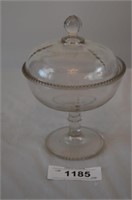 Antique Elevated Lidded Compote