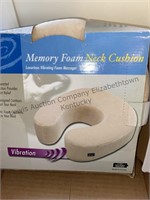 Memory, foam, neck cushion, and box of greeting