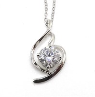 925S 1.0ct Moissanite Diamond Necklace