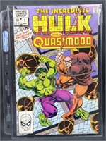 1982 Incredible Hulk vs Quas.1 Shot Collector's It