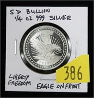 Liberty Freedom 1/4 Troy oz. .999 silver SD