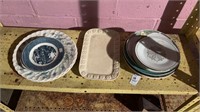 Shelf Lot of Dishes