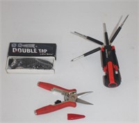 tool lot w pocket knife,cutters,screwdriver