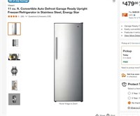 FM4053 11 cu. ft. Upright Freezer/Refrigerator