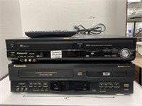 2cnt Panasonic VHS and DVD Players