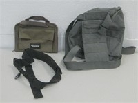 Glock Pistol Bag W/Military Pouch & Strap See Info