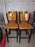 Lot of (4) Coffee Themed Stools