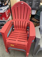 REALCOMFORT ADIRONDACK LAWN CHAIR HAS MINOR