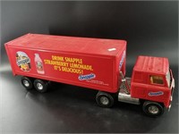 Snapple themed metal tractor/trailer truck 22" lon