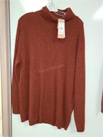 Sz XL - Woolover Lambswool Turtleneck - NEW $85