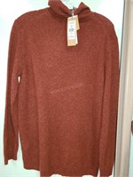 Sz M - Woolover Lambswool Turtleneck - NEW $85