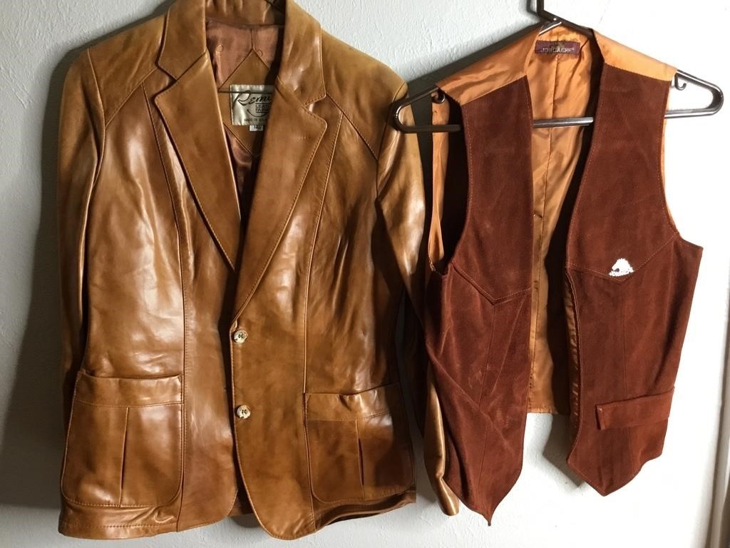 Vintage Remy Leather Jacket & Jordache Vest