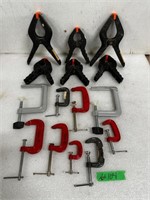 (9) C Clamps (6) S Clamps