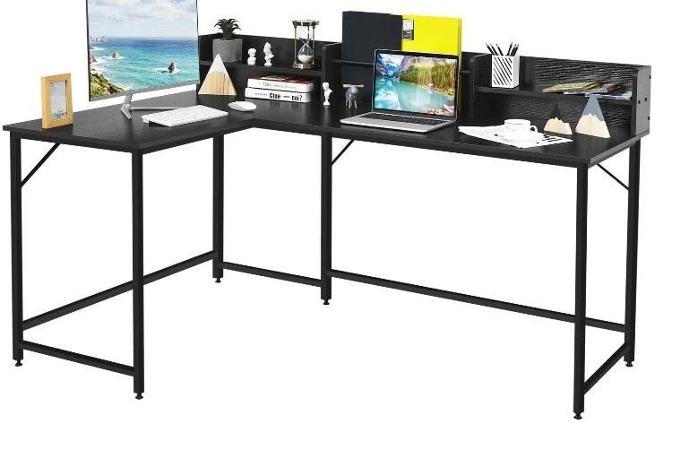 Retail$200 L-Shaped Computer Desk