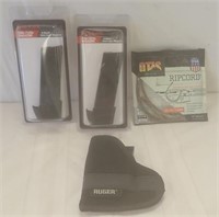 (4) RUGER MAGAZINES (2 ARE 6 & 2 ARE 9), SMALL
