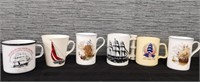 Lot of 6 Sailboat Themed Mugs