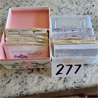 Two Recipe Boxes with Recipes