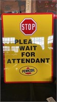 pennzoil stop sign