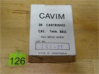 7mm Cavim Rnds 20ct