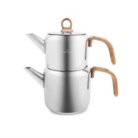 Karaca Mira, Stainless Steel Teapot Set,