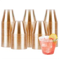 $55 JOLLY CHEF 200PCS 9OZ Glitter Plastic Cups