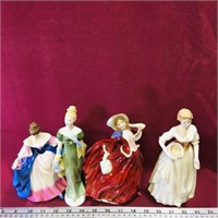 Lot Of 4 Royal Doulton Figurines (Vintage)