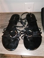 Women's Zigisoho Black Sandals Size 7 # HB82