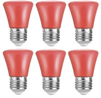 KQHBEN 2W LED Red Light Bulbs - 6 pack