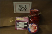 4x Red Tuck Tape Rolls, 4 Pack Wht Erase Markers