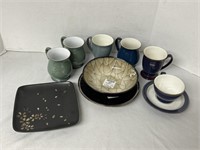 Coffee Cups, Plates And 1 Bowl