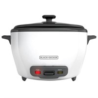 BLACK+DECKER 6-Cup Rice Cooker, RC506, 3-cup Uncoo