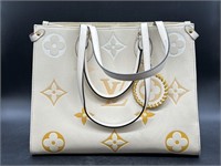 LOUIS VUITTON On The Go MM Cream/Saffron