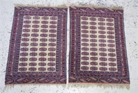 Pair of Middle Eastern fine wool rugs