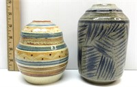 Signed Pottery Vases