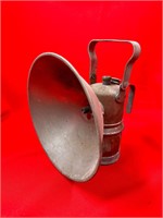 Large Antique Handheld Carbide Lamp