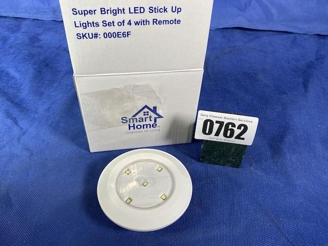 Super Bright LED Stick Up Lights (4) w/Remote