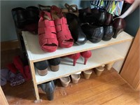 Women’s shoes 7 and 8 with shelf