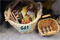Cook Books & (2) Baskets (B1)