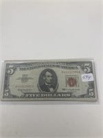 6-1963 $5 Bills Red Seals