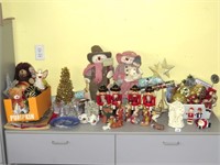 Group of Christmas Decorations including a