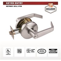 C1698  Universal Hardware Entry Lever Satin Chrom