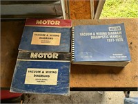 1970s Vehicle Vacuum & Wiring Diagram Books