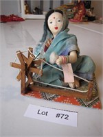 Vintage 6&1/4" Doll called Spinner Made in India