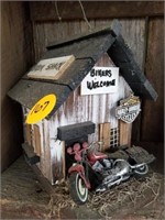 HARLEY DAVIDSON BIRDHOUSE