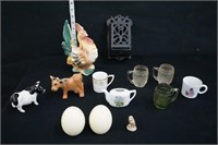 "Barrel" Shot Glasses, Animal Figurines, & More
